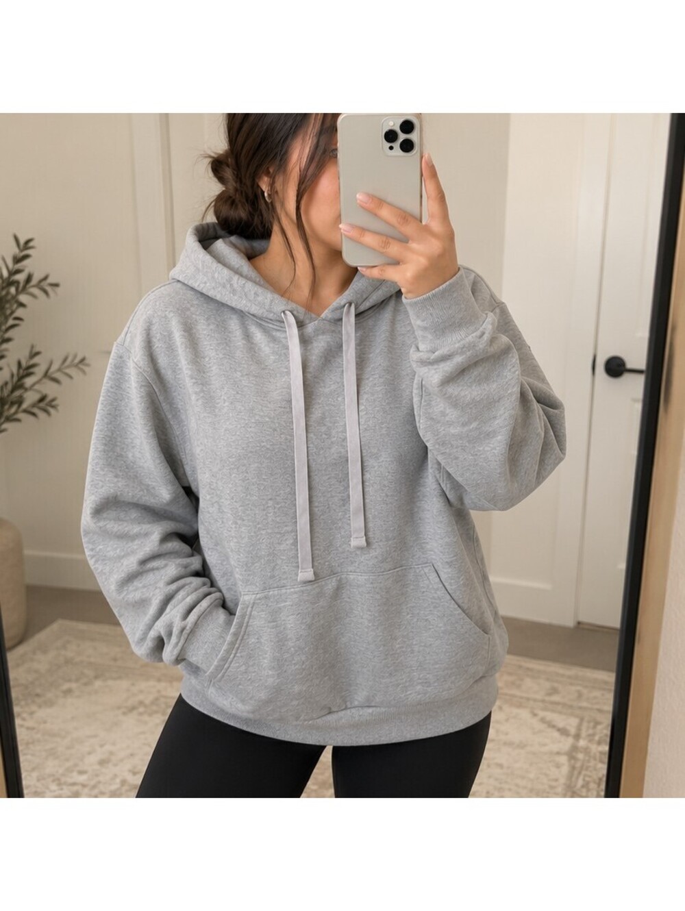 Alo Yoga Grey Pullover Hoodie Sweatshirt Medium